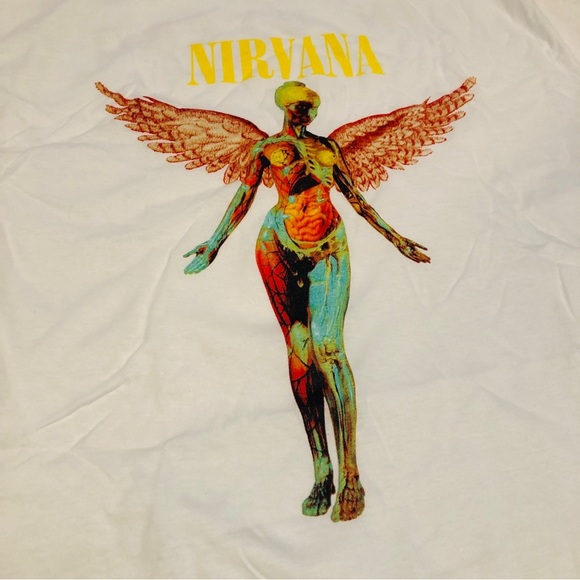 Live Nation Nirvana In Utero White T Shirt - Picture 4 of 4